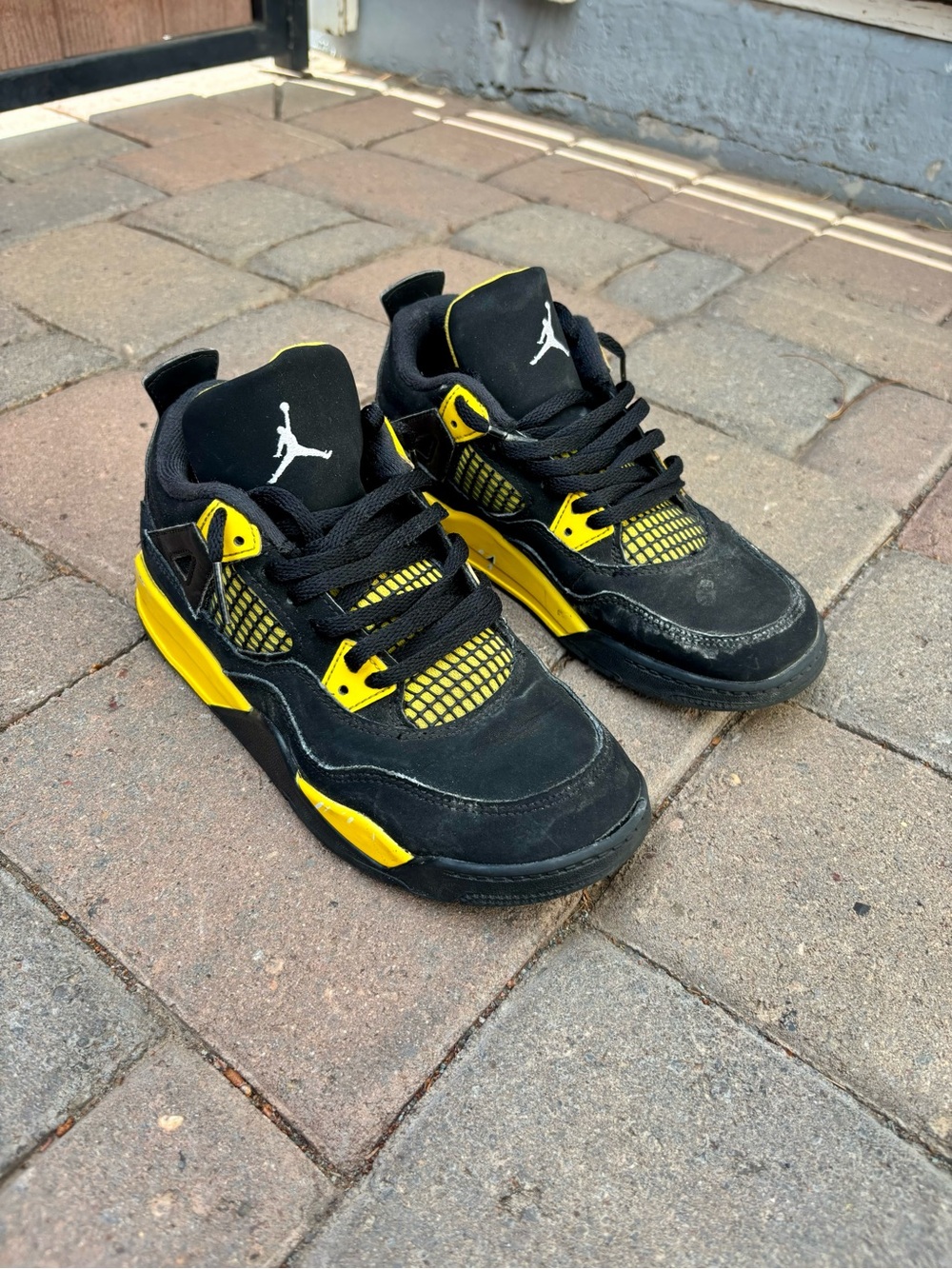 Black & Yellow Jordan sneakers